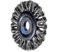 PFERD POS COMBITWIST brosse ronde à dents RBG HD Ø 115 x 12 x 22,2 mm, diamètre du fil en acier inoxydable 0,35 mm 43312012