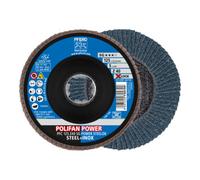 PFERD Lot de 10 disques à lamelles Polifan Power - 125 mm - Z40 - X-Lock (22,23 mm) - SG STEELOX - 67784126 - Pour une efficacité maximale grâce à une coupe agressive.