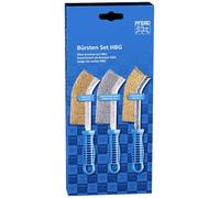 PFERD SET de brosses POS brosse à main courbée BSO HBG 1 rangée acier inoxydable, laiton, fil Ø 0,30 43900005 1 set