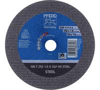 PFERD TOOLS 100 T 250-1,8 Q SGP HD STEEL/32,0 66322132 Disque à tronçonner 250 mm 20 pc(s) Acier de traitement, acier