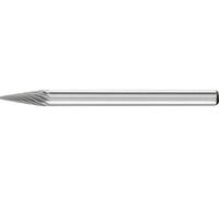 PFERD TOOLS 21214053 Fraise sur tige cône Longueur 37 mm Dimension produit, Ø 3 mm Longueur de travail 7 mm Diamètre de tige 3 mm