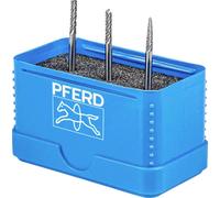 PFERD 21901504 Set de fraises sur tige Carbure de tungstène Diamètre de tige 3 mm