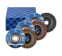 PFERD TOOLS 44698007 Jeu de disques à surfacer à lamelles Diamètre 115 mm Grain=100, 180, 280 1 set