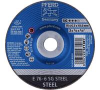 PFERD TOOLS 62208626 E 76-6 SG STEEL/10,0 Disque à ébarber à moyeu déporté Diamètre 76 mm Ø de perçage 10 mm acier 10 pc(s)