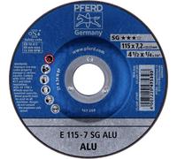 PFERD TOOLS 62211622 E 115-7 SG ALU Disque à ébarber à moyeu déporté Diamètre 115 mm Ø de perçage 22.23 mm aluminium, Métaux non ferreux 10 pc(s)