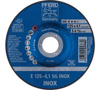 PFERD 62212423 Sg Inox Disque à ébarber à moyeu déporté Diamètre 125 mm Ø de perçage 22.23 mm 10 pc(s)