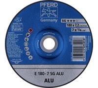 PFERD TOOLS 62217622 E 180-7 SG ALU Disque à ébarber à moyeu déporté Diamètre 180 mm Ø de perçage 22.23 mm aluminium, Métaux non ferreux 10 pc(s)