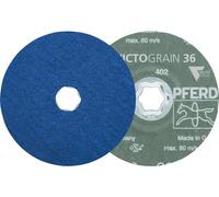 PFERD 64111536 Disque fibre COMBICLICK Ø 115 mm VICTOGRAIN-COOL 36 pour acier et acier inoxydable Ø 115 mm