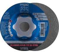 PFERD 64185115 Cc-Grind-Solid Sg Steel Disque abrasif 115 mm 10 pc(s)