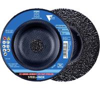 Pferd Disque abrasif 64195126 – Ø 125 mm, perçage 22,23 mm, inox/acier/bois – 10 pièces