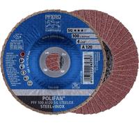 PFERD TOOLS 67612100 PFF 100 A 120 SG STEELOX/16,0 Disque segmenté Diamètre 100 mm Ø de perçage 16 mm acier inoxydable, acier 10 pc(s)