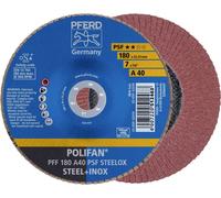 PFERD TOOLS 67644185 PFF 180 A 40 PSF STEELOX Disque segmenté Diamètre 180 mm Ø de perçage 22.23 mm Grain 40 acier inoxydable