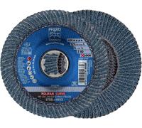 PFERD TOOLS 67689063 PFR 125-L Z 40 SGP CURVE STEELOX/X-LOCK Disque segmenté Diamètre 125 mm Ø de perçage 22.23 mm Grain 40 acier inoxydable, acier 10 pc(s)