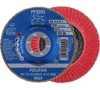 PFERD TOOLS 67711536 PFC 115 CO-FREEZE 36 SG INOX Disque segmenté Diamètre 115 mm Ø de perçage 22.23 mm Alliage à base de nickel, Superalliages à base de