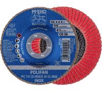 PFERD TOOLS 67711550 PFC 115 CO-FREEZE 50 SG INOX Disque segmenté Diamètre 115 mm Ø de perçage 22.23 mm Alliage à base de nickel, Superalliages à base de