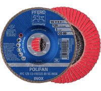 PFERD 67712580 PFC 125 CO-FREEZE 80 SG INOX Disque segmenté Diamètre 125 mm Ø de perçage 22.23 mm Alliage à base de nickel