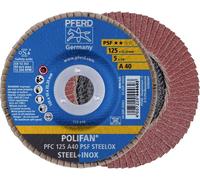 PFERD TOOLS 67744125 PFC 125 A 40 PSF STEELOX Disque segmenté Diamètre 125 mm Ø de perçage 22.23 mm acier inoxydable, acier 10 pc(s)