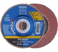 PFERD TOOLS 67748125 PFC 125 A 80 PSF STEELOX Disque segmenté Diamètre 125 mm Ø de perçage 22.23 mm acier inoxydable, acier 10 pc(s)