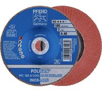 PFERD TOOLS 67754185 PFC 180 A-COOL 40 SG INOX+ALU Disque segmenté Diamètre 180 mm Ø de perçage 22.23 mm Grain 40 aluminium