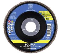 Pferd Disque segmenté PFC 115 Z 60 START STEELOX – Ø 115 mm, perçage 22,23 mm, grain 40, 10 pièces