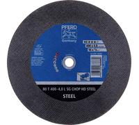 PFERD TOOLS 80 T 400-4,0 L SG CHOP HD STEEL/25,4 66324080 Disque à tronçonner 400 mm 10 pc(s) Acier de traitement, acier