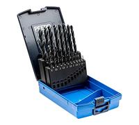 PFERD TOOLS Assortiment de forets hélicoïdaux STEEL, 19 pièces | Ø 1-10 mm, HSS-G N, DIN 338, 118° | 25203701 - utilisation universelle