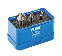 PFERD TOOLS Assortiment de fraises coniques et ébavureurs HSS, 3 pièces | 90°, Ø 6,3-16,5 mm, DIN 335 C | 25202152 - pour le chambrage de vis à 90°