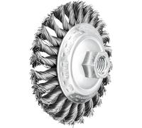 PFERD TOOLS Brosse conique KBG Ø 100 x 13 mm M14 diamètre du fil d'acier 0,50 pour meuleuse d'angle POS KBG 10013/M14 ST 0,50