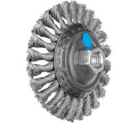 PFERD TOOLS Brosse conique KBG Ø 115 x 15 mm M14 acier inoxydable Ø 0,35 pour meuleuse d'angle POS KBG 11515/M14 INOX 0,35