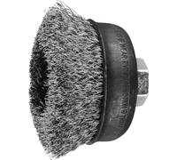 PFERD TOOLS Brosse en pot non-repiquée TBU Ø 75 mm M14 diamètre du fil en acier inoxydable 0,30 pour meuleuse d'angle POS TBU
