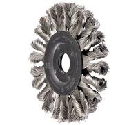 PFERD TOOLS Brosse ronde POS COMBITWIST, à tête ronde, à tête plate, RBG HD Ø 125 x 12 x 22,2 mm, diamètre du fil en acier