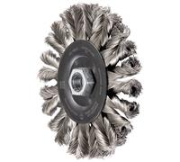 PFERD TOOLS Brosse ronde POS COMBITWIST à tête ronde RBG HD Ø 125 x 12 mm M14, diamètre du fil en acier inoxydable, meuleuse