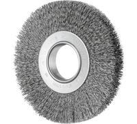 PFERD TOOLS Brosse ronde POS large non agrandie RBU Ø 180 x 25 mm alésage variable Ø fil dacier 0,30 pour support de ponçage 1 POS RBU 18025/AK32-2 ST 0,30