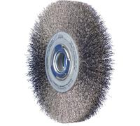 PFERD TOOLS Brosse ronde POS large non agrandie RBU Ø 200 x 25 mm alésage variable Ø fil dacier 0,30 pour support de ponçage 1 POS RBU 20025/AK32-2 ST 0,30