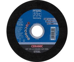 PFERD TOOLS CERAMIC SGP STEEL 61312510 Disque à tronçonner 125 mm 25 pc(s) acier