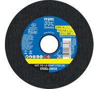 PFERD TOOLS Coffret de disques de tronçonnage 1,0 mm - 25 disques de tronçonnage 115 x 1,0 x 22,23 mm, 69120943 - rendement et durabilité élevés sur l’acier/l’acier inoxydable (INOX)