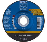 PFERD 69298071 E 125-7 PSF STEEL Disque à ébarber à moyeu déporté 125 mm 5 pc(s)