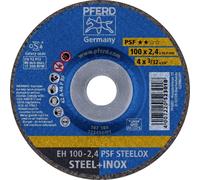 PFERD TOOLS EH 100-2,4 PSF STEELOX/16,0 61739326 Disque à tronçonner à moyeu déporté 100 mm 25 pc(s) acier inoxydable, acier