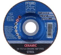PFERD TOOLS EH 115-1,6 CERAMIC SGP STEEL 61300115 Disque à tronçonner à moyeu déporté 115 mm 25 pc(s) acier