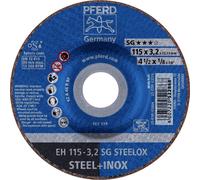 PFERD TOOLS EH 115-3,2 SG STEELOX 61332432 Disque à tronçonner à moyeu déporté 115 mm 25 pc(s) acier inoxydable, acier