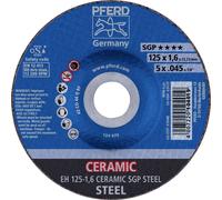 PFERD TOOLS EH 125-1,6 CERAMIC SGP STEEL 61300125 Disque à tronçonner à moyeu déporté 125 mm 25 pc(s) acier