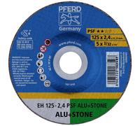 PFERD TOOLS EH 125-2,4 PSF ALU+STONE (10) 69198294 Disque à tronçonner 125 mm 10 pc(s) Métaux non ferreux