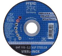 PFERD TOOLS EHT 115-2,2 SGP STEELOX 61330422 Disque à tronçonner 115 mm 25 pc(s) acier inoxydable, acier