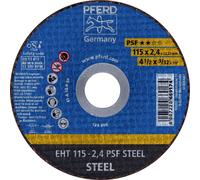 PFERD TOOLS EHT 115-2,4 PSF STEEL 61730026 Disque à tronçonner 115 mm 25 pc(s) acier