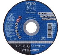 PFERD TOOLS EHT 115-2,4 SG STEELOX 61340432 Disque à tronçonner 115 mm 25 pc(s) acier inoxydable, acier