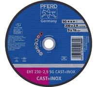 PFERD TOOLS EHT 230-2,9 SG CAST+INOX 61328832 Disque à tronçonner 230 mm 25 pc(s) acier inoxydable, Fonte, Acier coulé