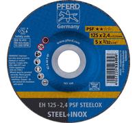PFERD TOOLS PSF STEELOX 61720326 Disque à tronçonner à moyeu déporté 125 mm 25 pc(s) acier inoxydable, acier