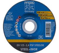 PFERD PSF STEELOX 69198292 Disque à tronçonner à moyeu déporté 125 mm 10 pc(s) acier inoxydable, aci