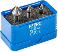 PFERD TOOLS SET KES HSS DIN 335 C90° 3 25202152 Jeu de fraises coniques 6.3 mm, 10.4 mm, 16.5 mm HSS 1 pc(s)
