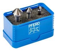 PFERD TOOLS SET KES HSS DIN 335 C90° 3 25202152 Jeu de fraises coniques 6.3 mm,